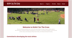 Desktop Screenshot of kickinforthecross.com